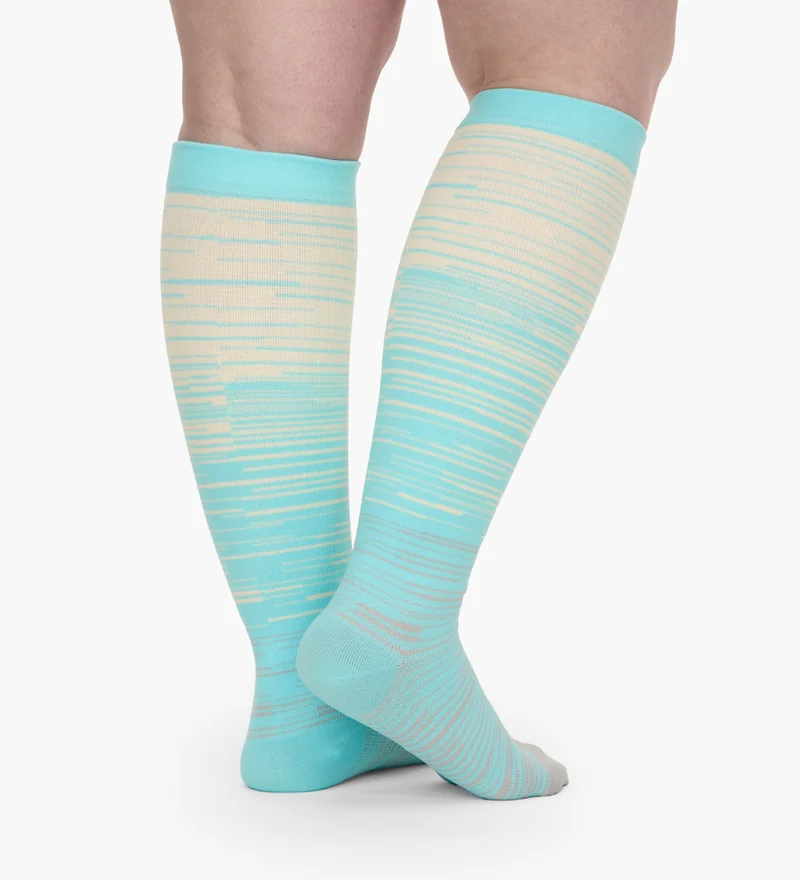 Mimi Stripes – Wide Compression Socks for Women | Swelling, Circulation & Leg Pain Relief