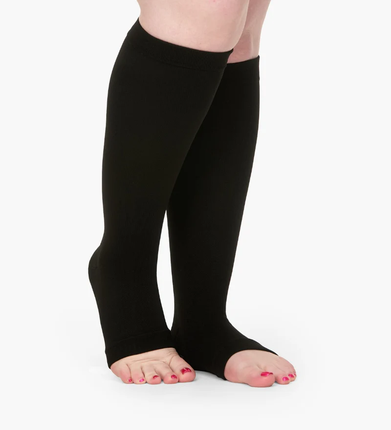 Mimi Toeless – Wide Compression Socks for Women | Swelling, Circulation & Leg Pain Relief