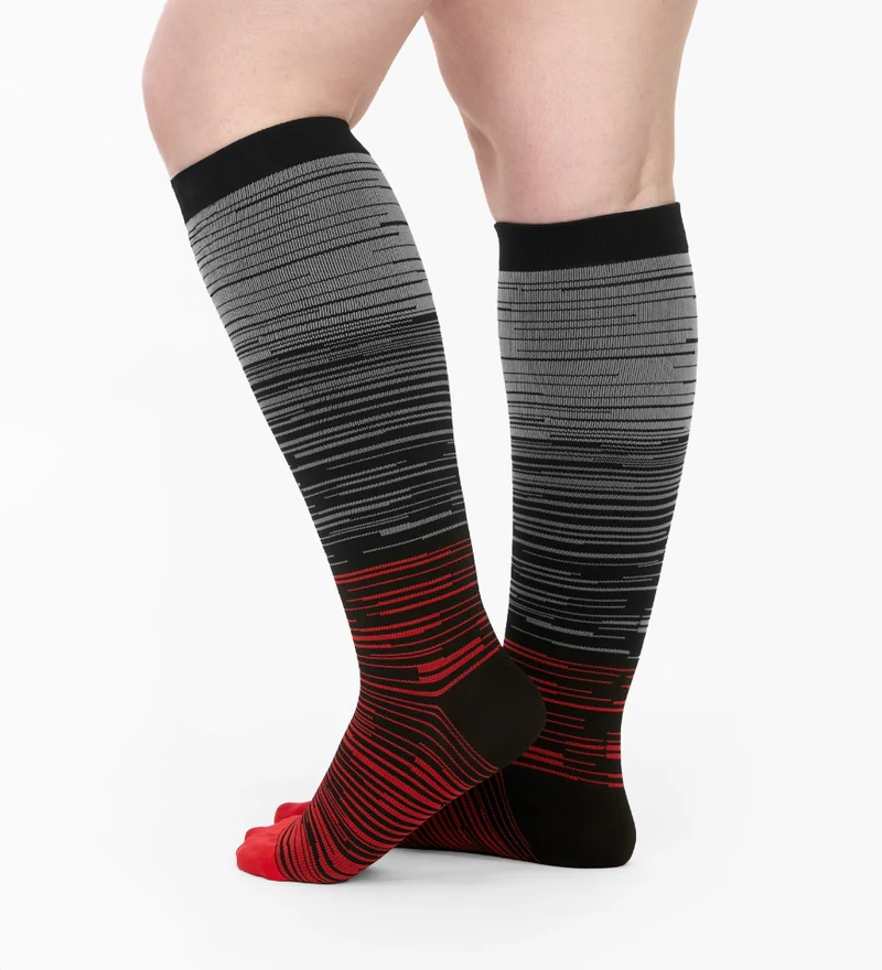 Mimi Stripes – Wide Compression Socks for Women | Swelling, Circulation & Leg Pain Relief