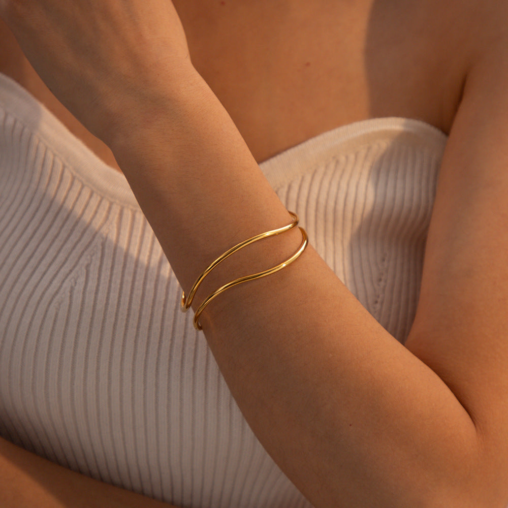 Mimi Femme Bracelets Felicity Gold Bracelet