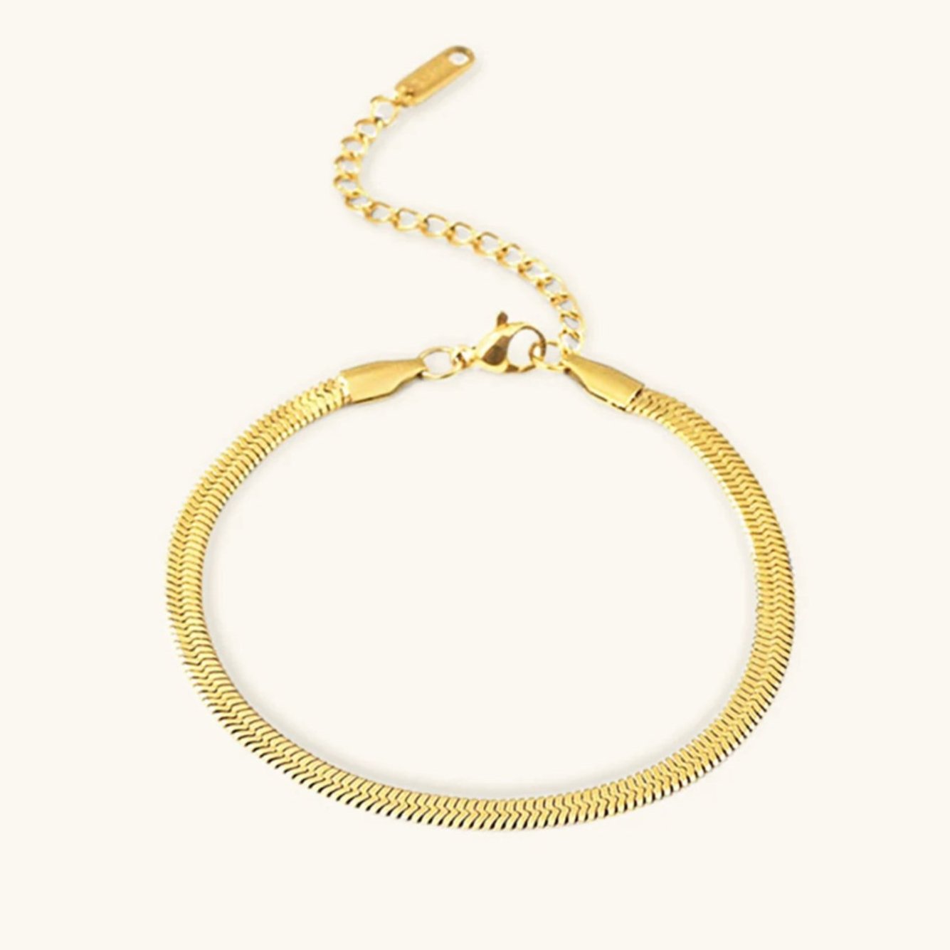 Mimi Femme Bracelets Iris Gold Herringbone Bracelet