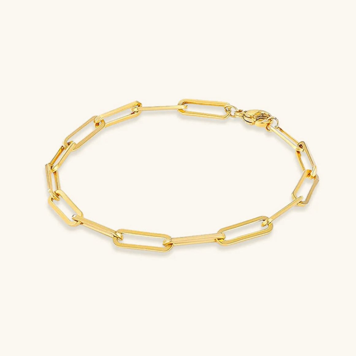 Mimi Femme Bracelets Isabelle Gold Paperclip Bracelet