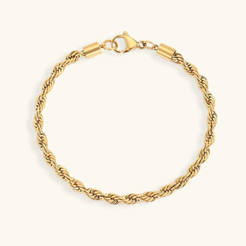 Mimi Femme Bracelets Luciana Rope Chain Gold Bracelet