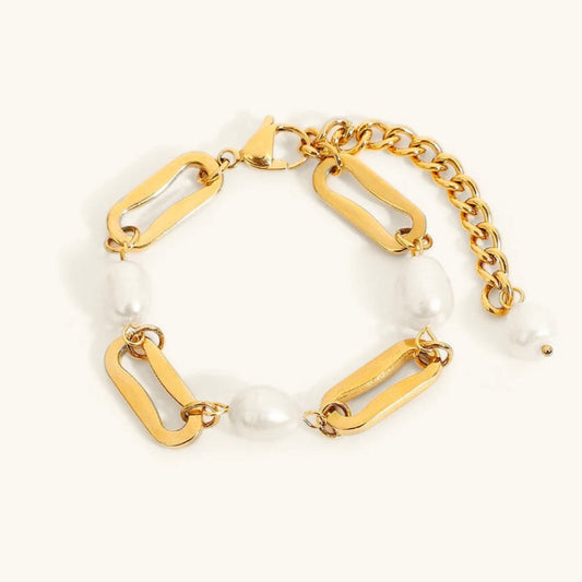 Mimi Femme Bracelets Nerissa Pearl Chain Bracelet