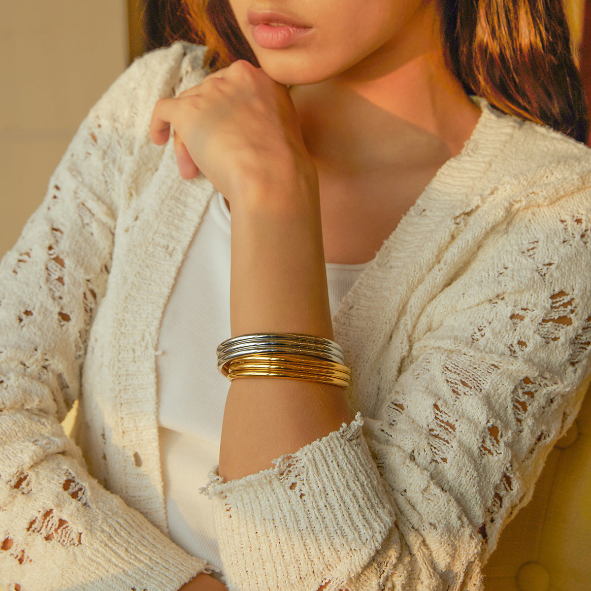 Mimi Femme Bracelets Talia Gold Bracelet