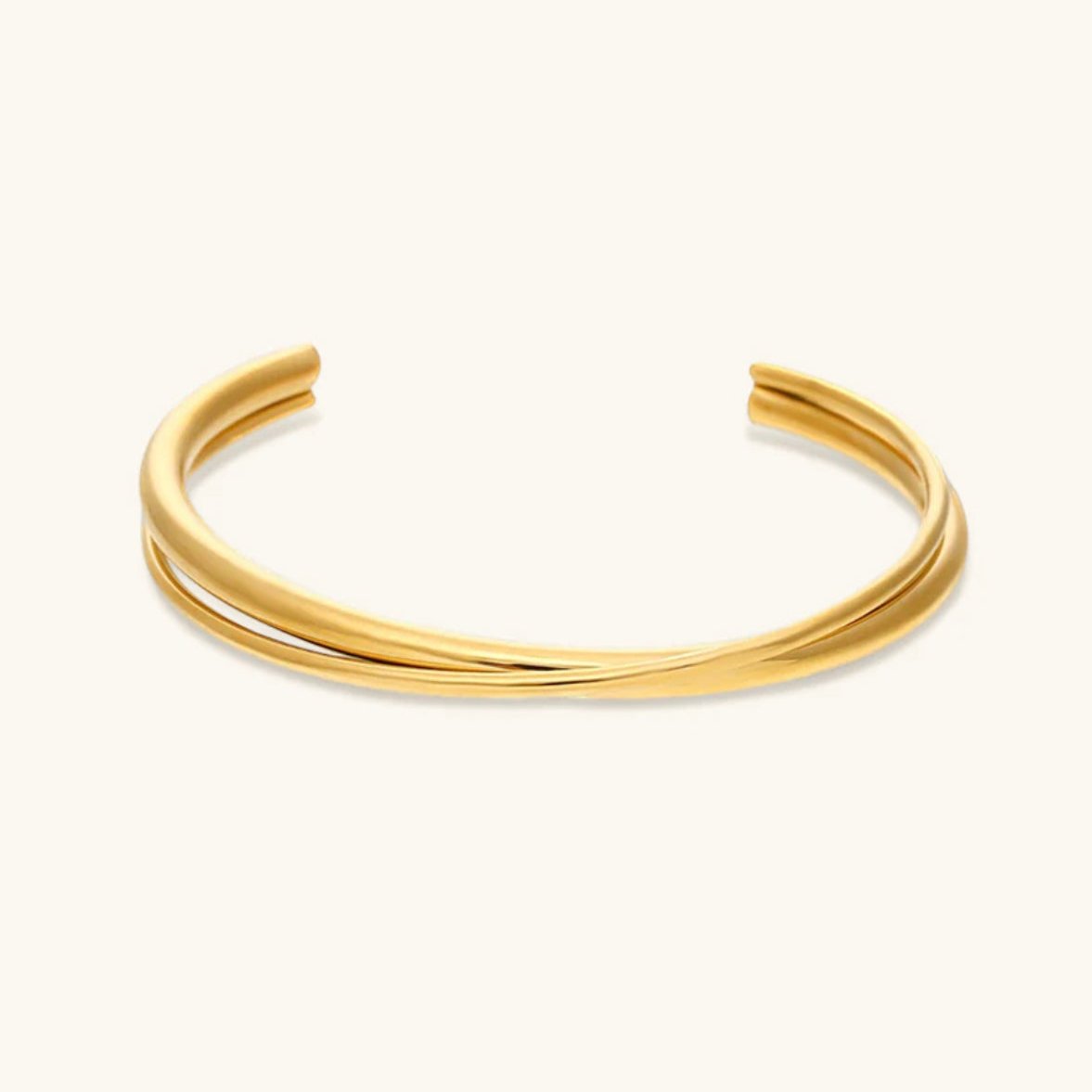 Mimi Femme Bracelets Ursula Layered Gold Bangle