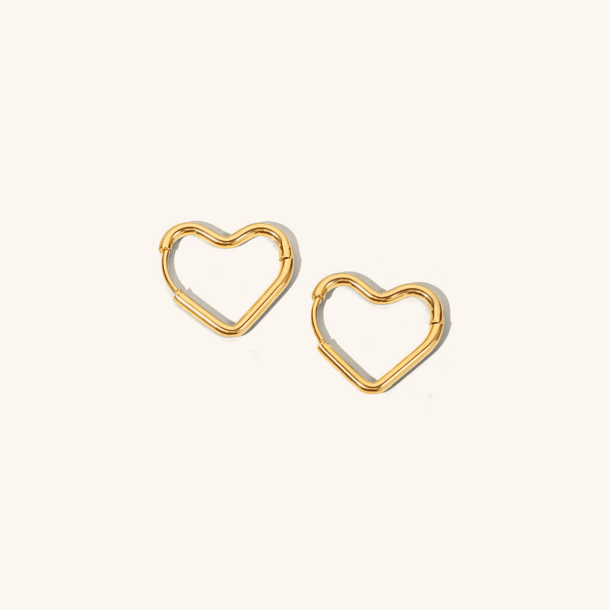 Mimi Femme Earrings Anna Heart Hoops