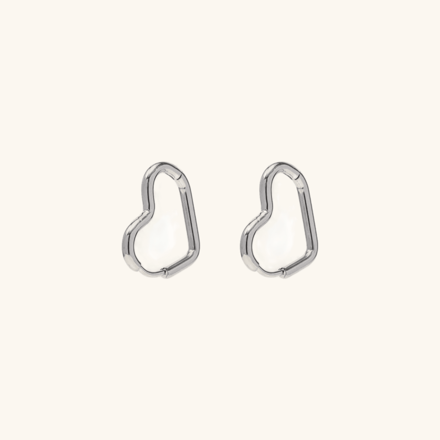 Mimi Femme Earrings Anna Heart Hoops