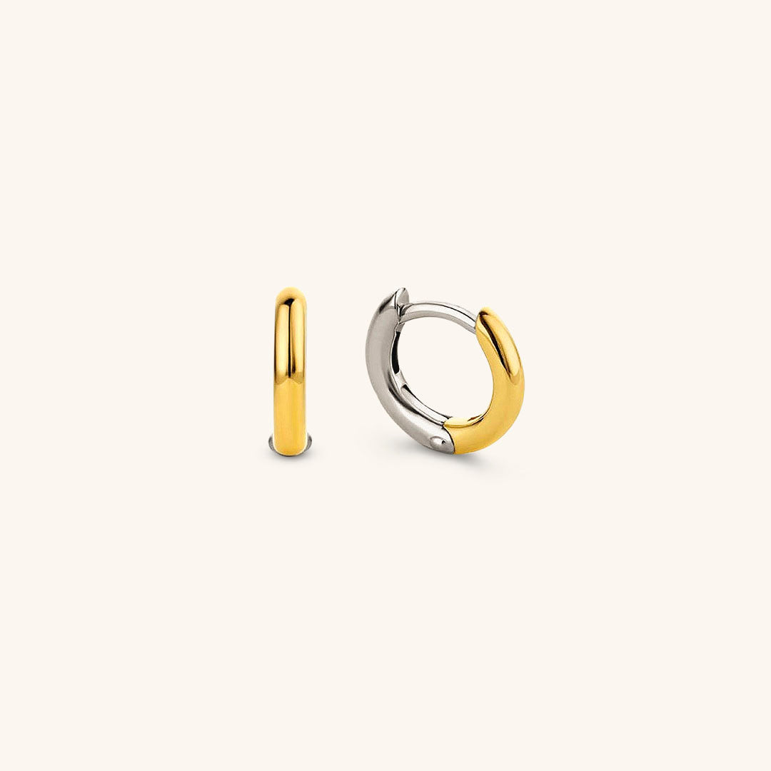 Mimi Femme Earrings Arabella Two Tone Hoop Earring