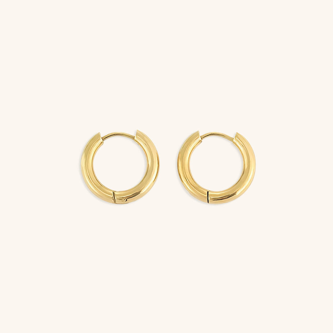 Mimi Femme Earrings Aster Round Hoops