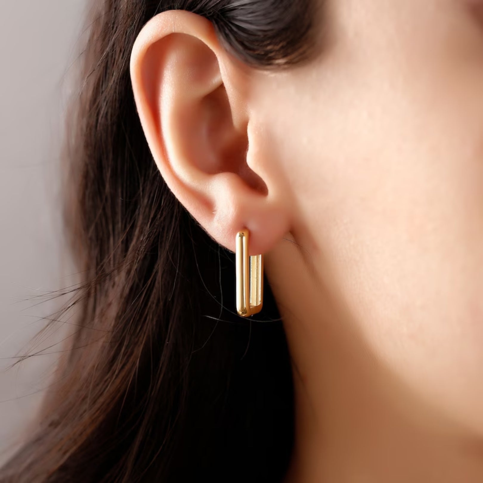 Mimi Femme Earrings Aurelia Gold U Hoops