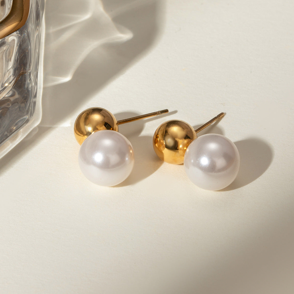 Mimi Femme Earrings Aurora Dome Pearl Earrings