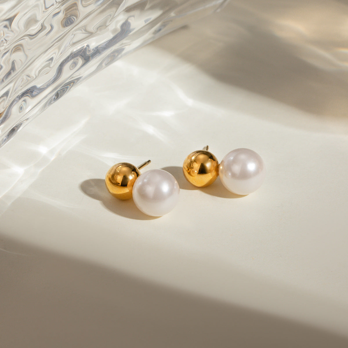 Mimi Femme Earrings Aurora Dome Pearl Earrings