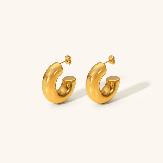 Mimi Femme Earrings Claira Chunky Gold Hoops