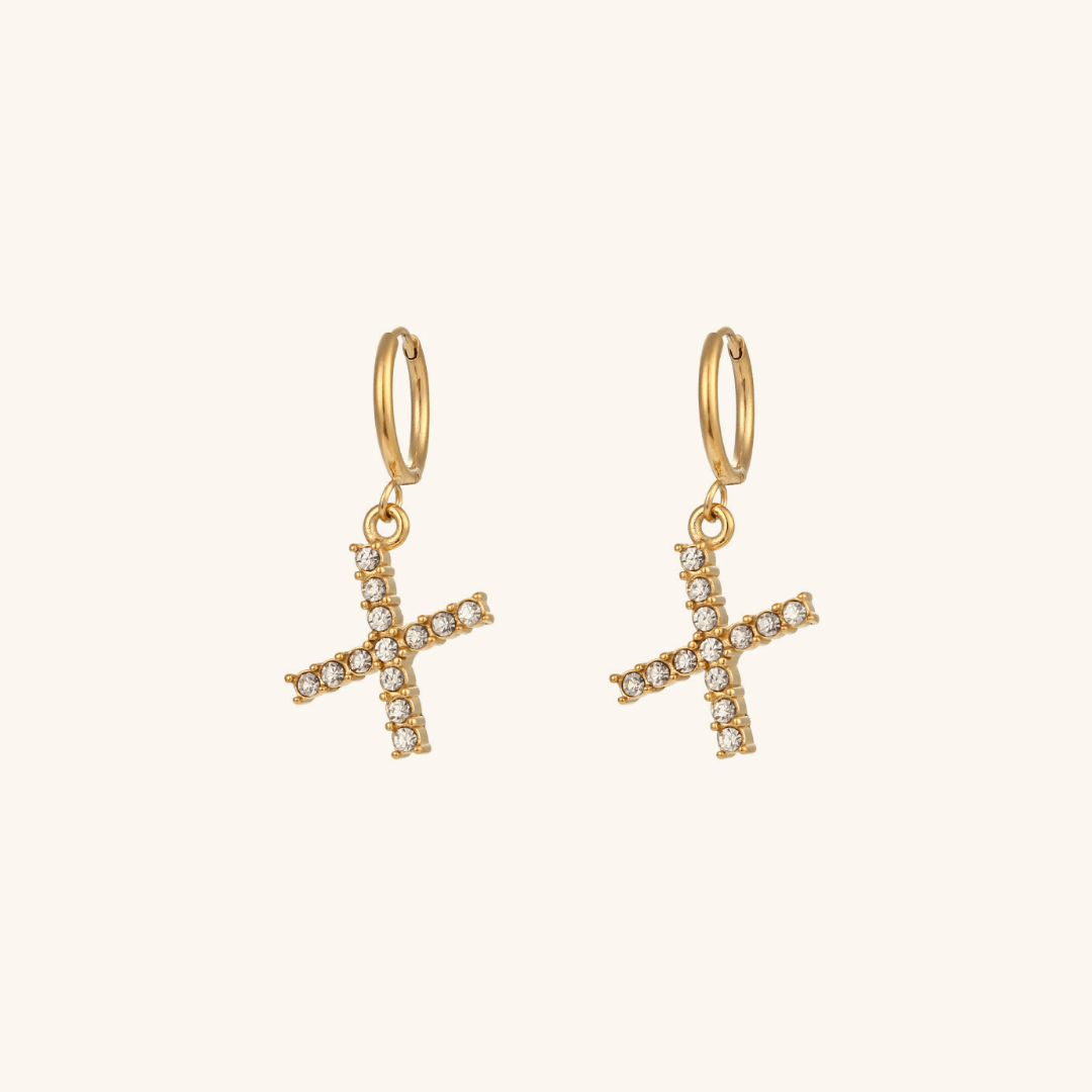 Mimi Femme Earrings Clarissa Initial Letter Earrings