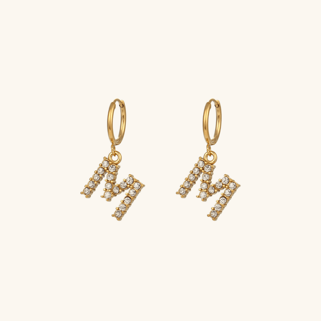 Mimi Femme Earrings Clarissa Initial Letter Earrings