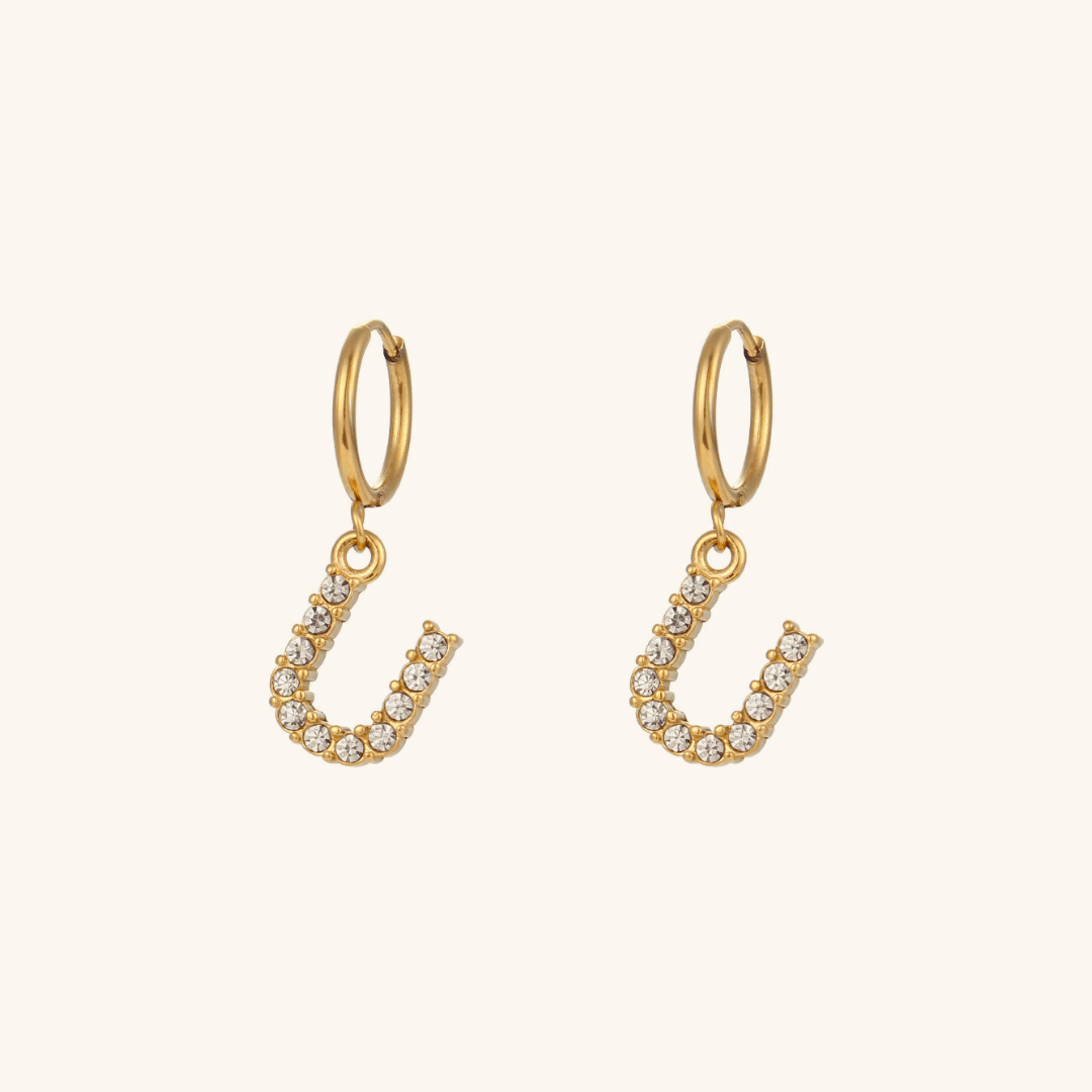 Mimi Femme Earrings Clarissa Initial Letter Earrings