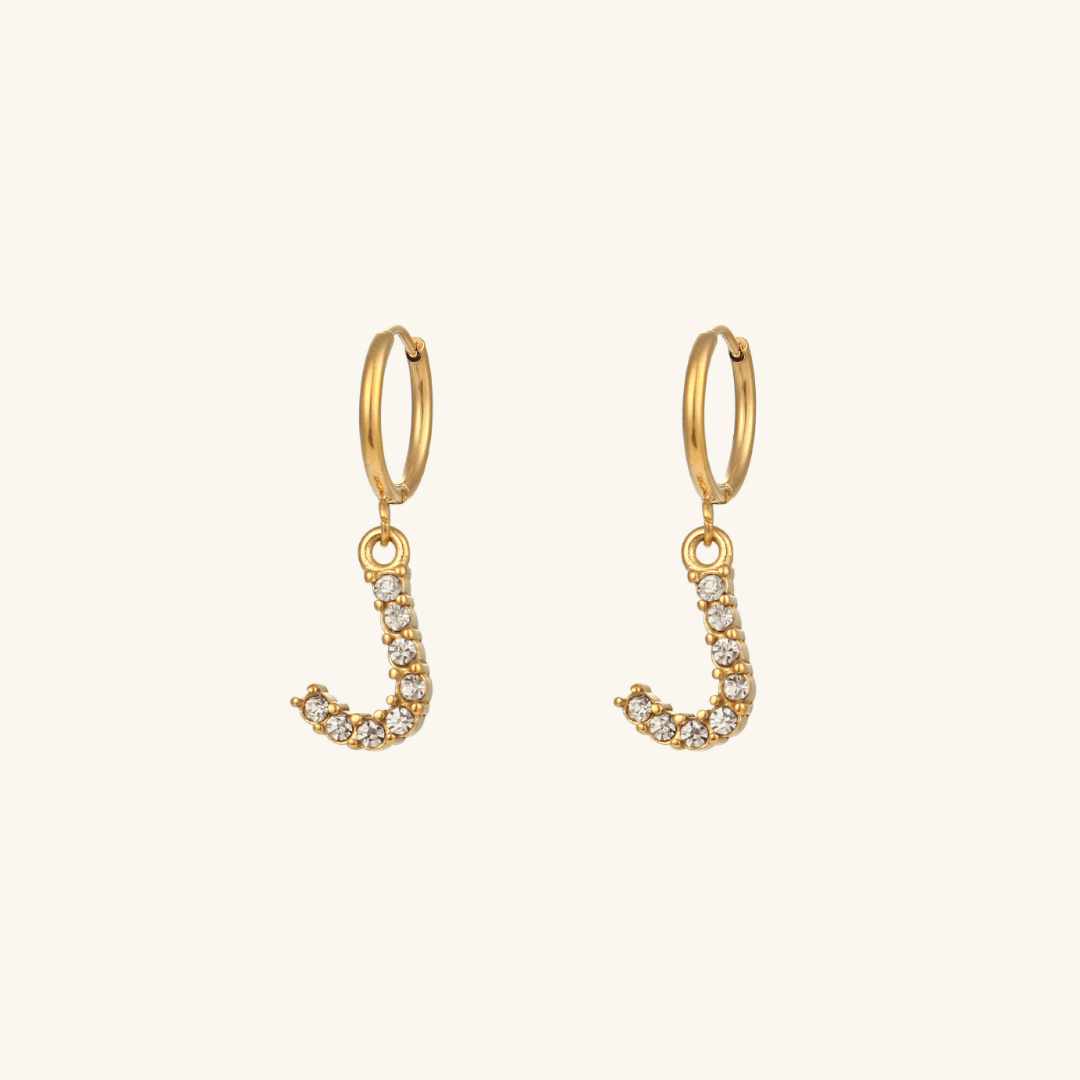 Mimi Femme Earrings Clarissa Initial Letter Earrings