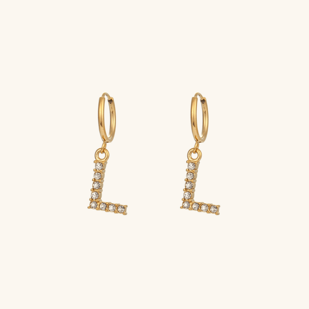 Mimi Femme Earrings Clarissa Initial Letter Earrings