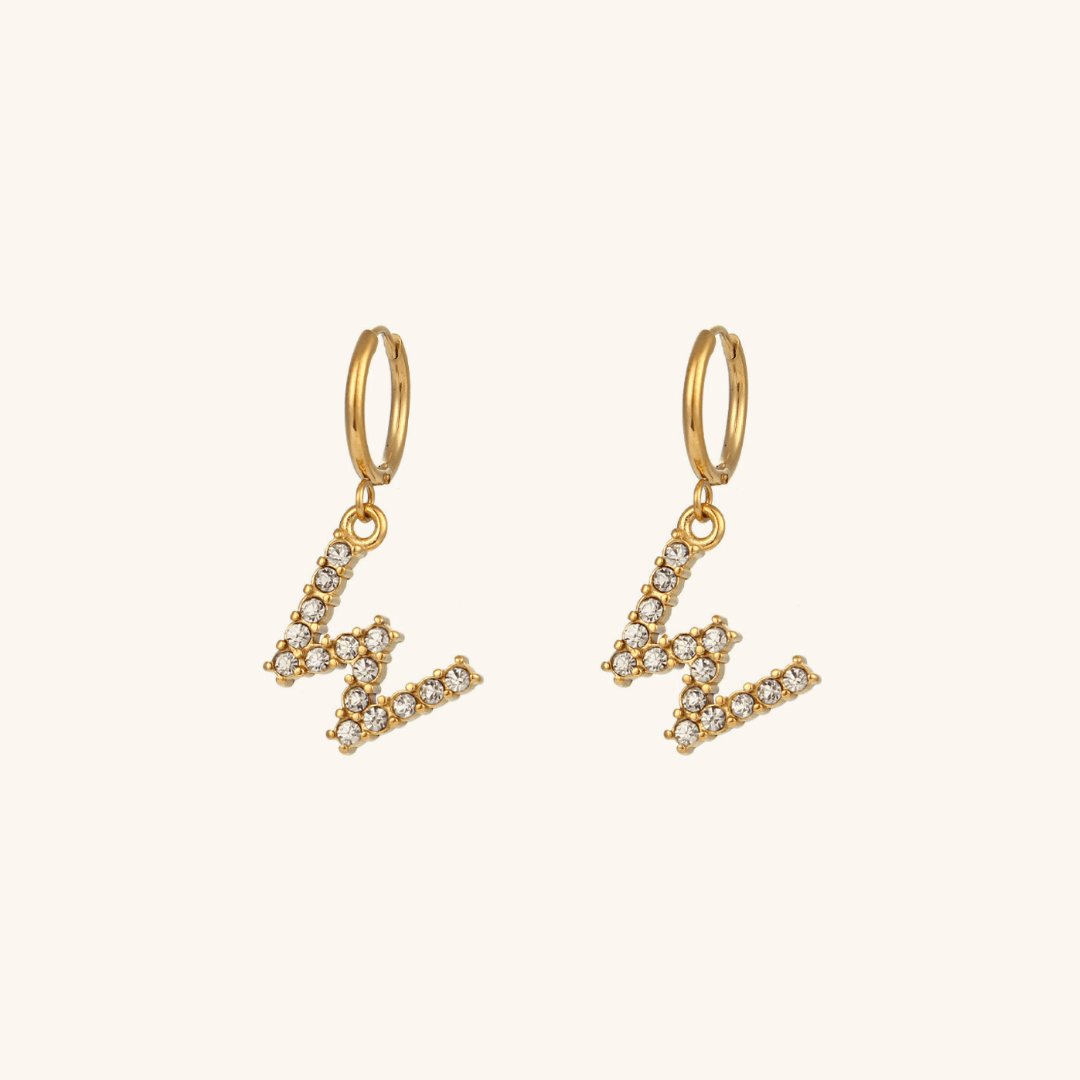 Mimi Femme Earrings Clarissa Initial Letter Earrings