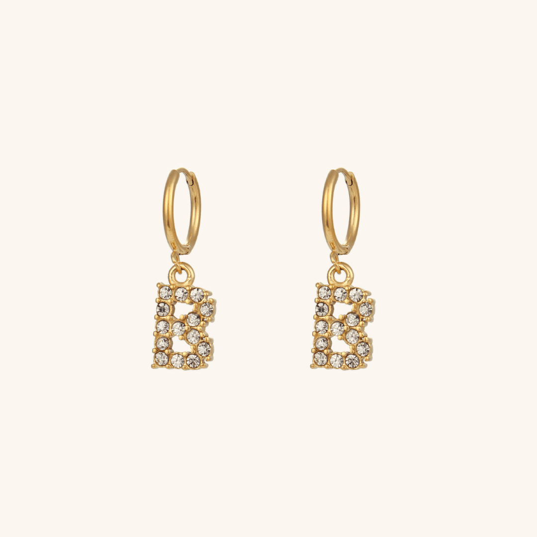 Mimi Femme Earrings Clarissa Initial Letter Earrings