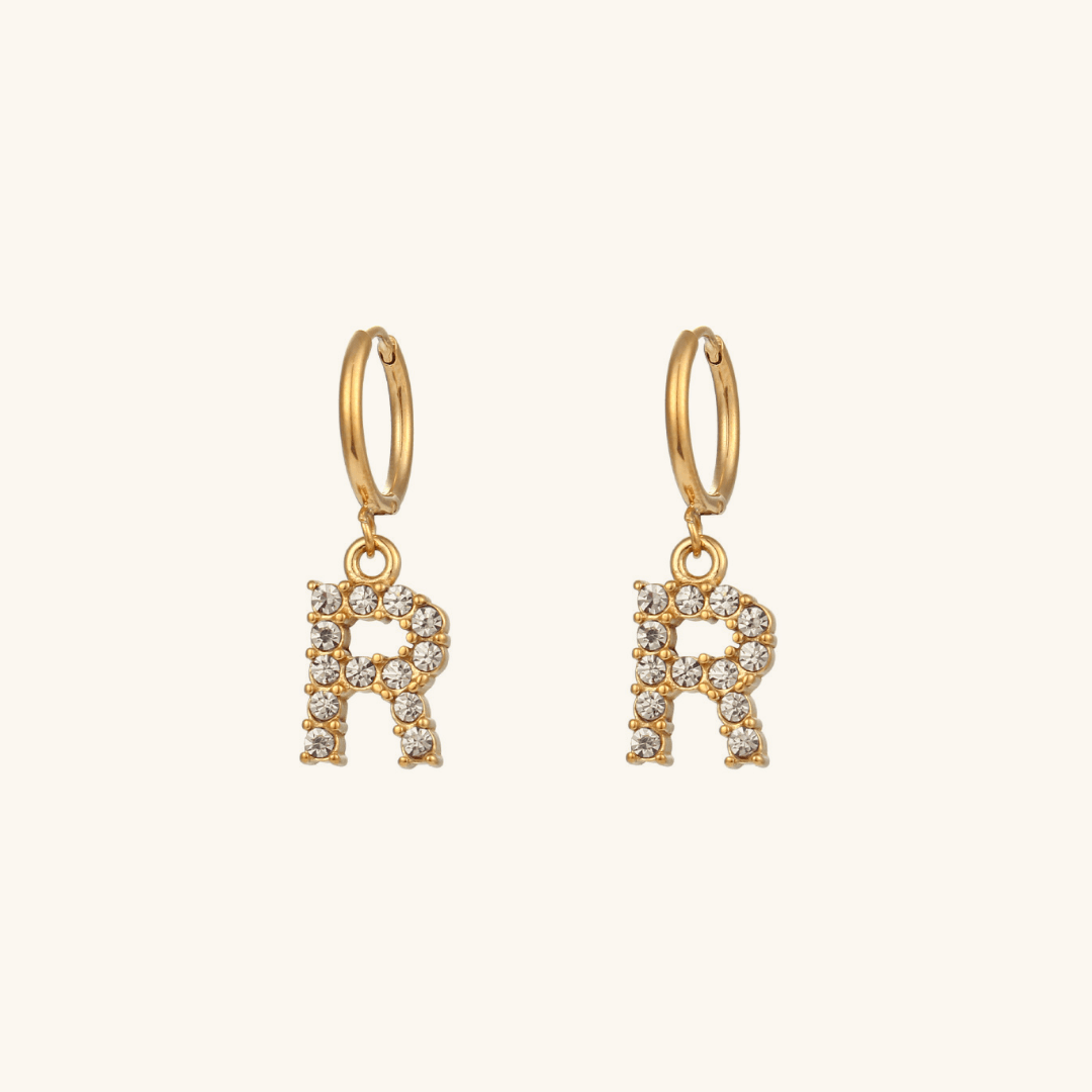 Mimi Femme Earrings Clarissa Initial Letter Earrings