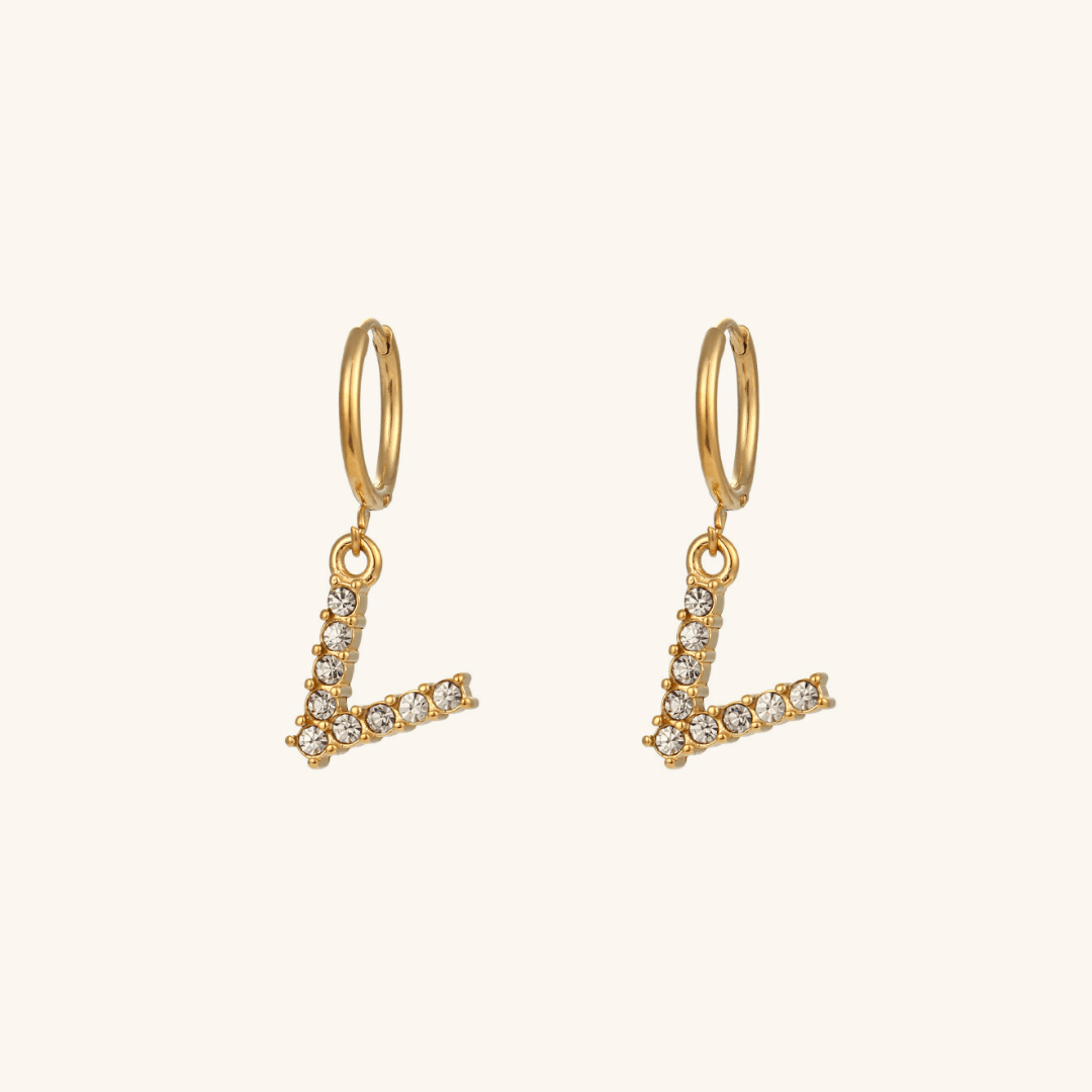 Mimi Femme Earrings Clarissa Initial Letter Earrings