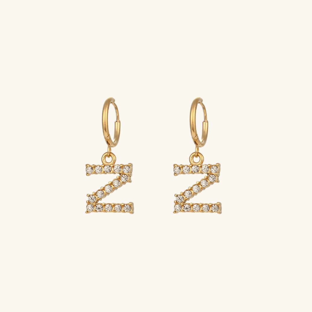 Mimi Femme Earrings Clarissa Initial Letter Earrings