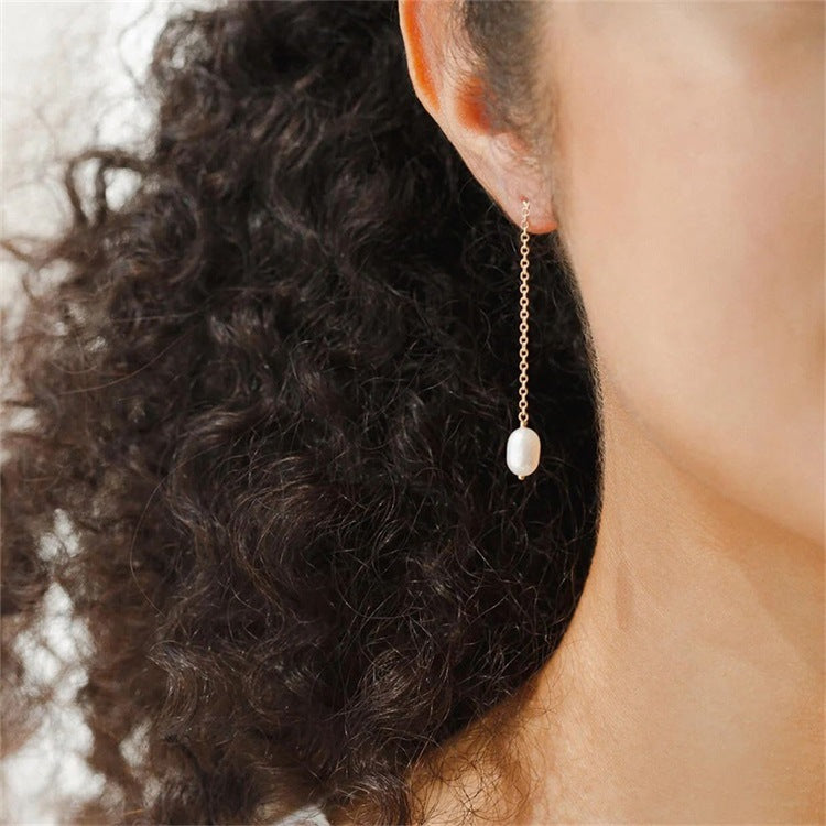 Mimi Femme Earrings Delphine Pearl Tassel Earrings