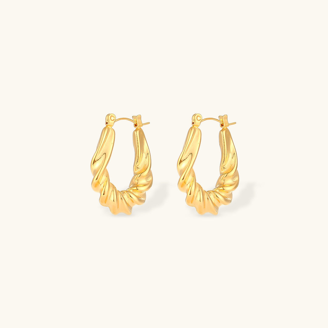 Mimi Femme Earrings Elenora Twist Hoop Earrings