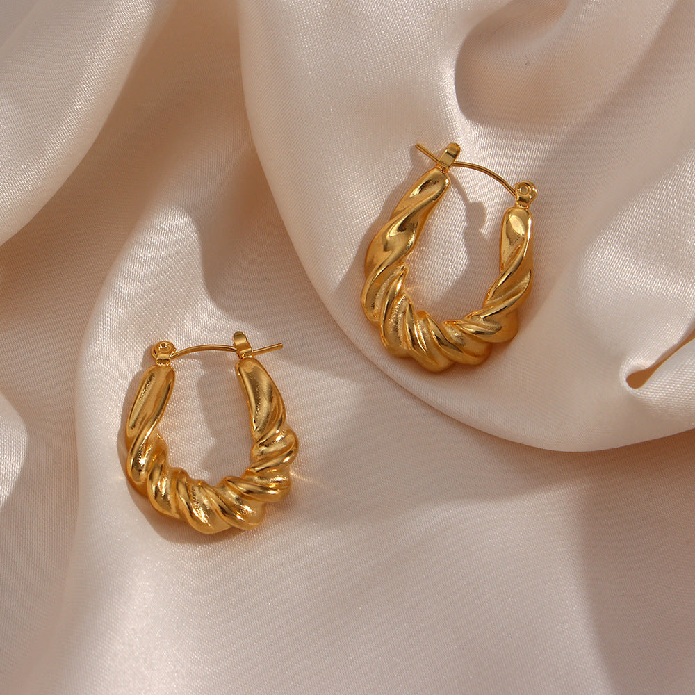 Mimi Femme Earrings Elenora Twist Hoop Earrings