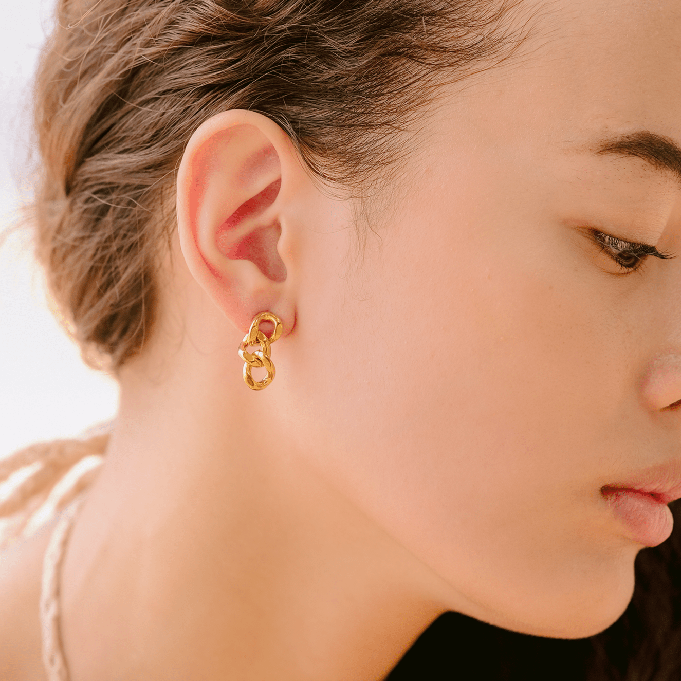 Mimi Femme Earrings Eliza Gold Chain Earring