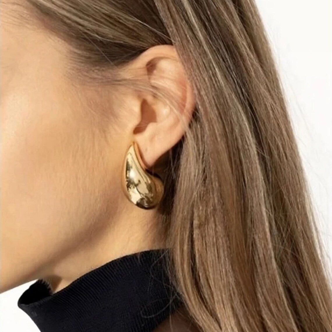 Mimi Femme Earrings Eloise Teardrop Gold Earrings