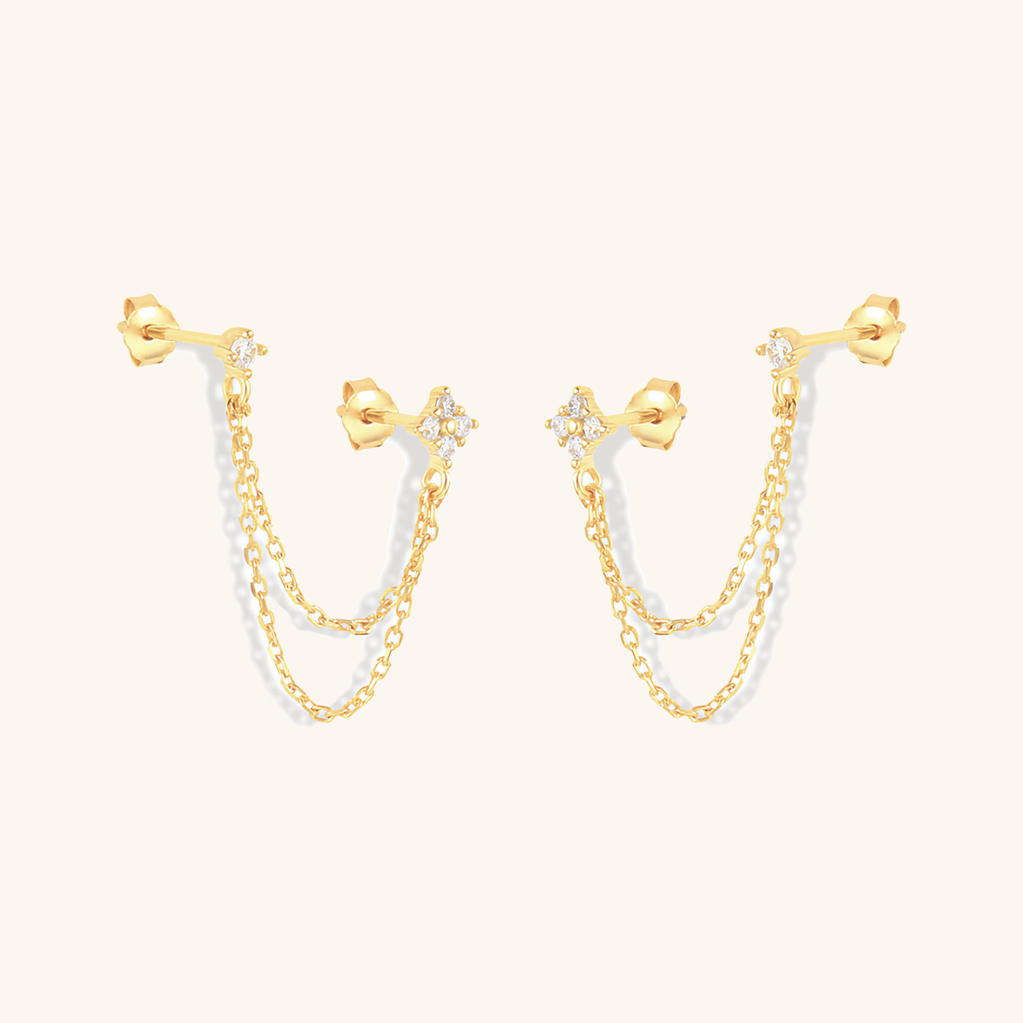 Mimi Femme Earrings Emilia Diamond Chain Stud