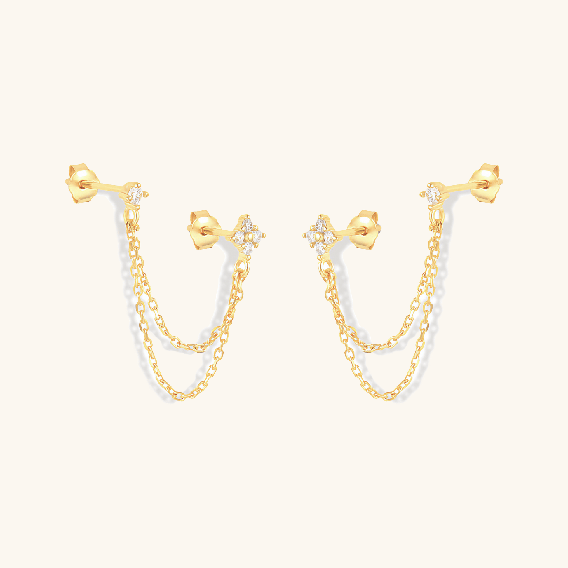 Mimi Femme Earrings Emilia Diamond Chain Stud