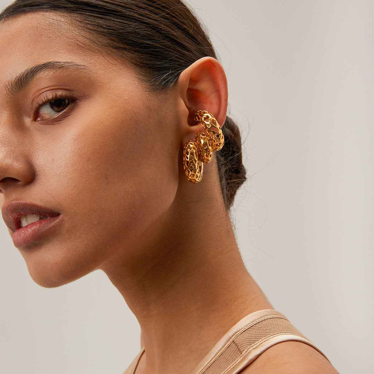 Mimi Femme Earrings Isolde Gold Earrings