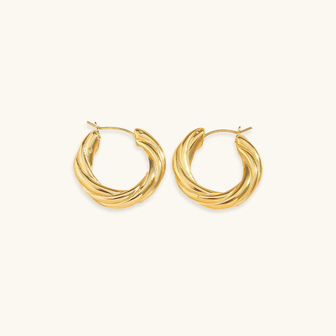 Mimi Femme Earrings Josette Twisted Hoop Earrings