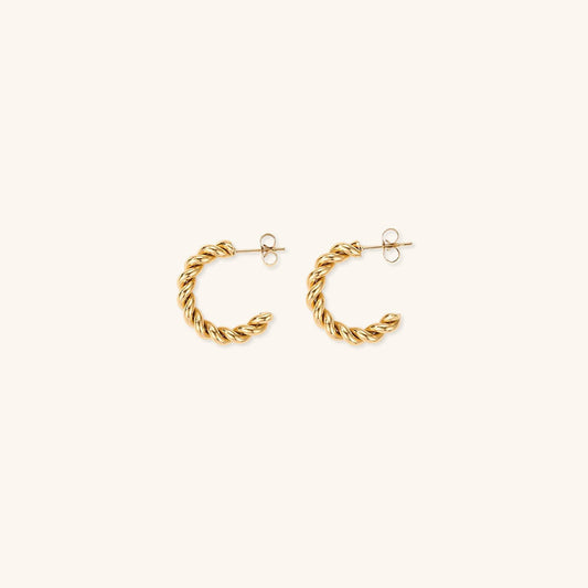 Mimi Femme Earrings Linnea Twist Gold Earrings