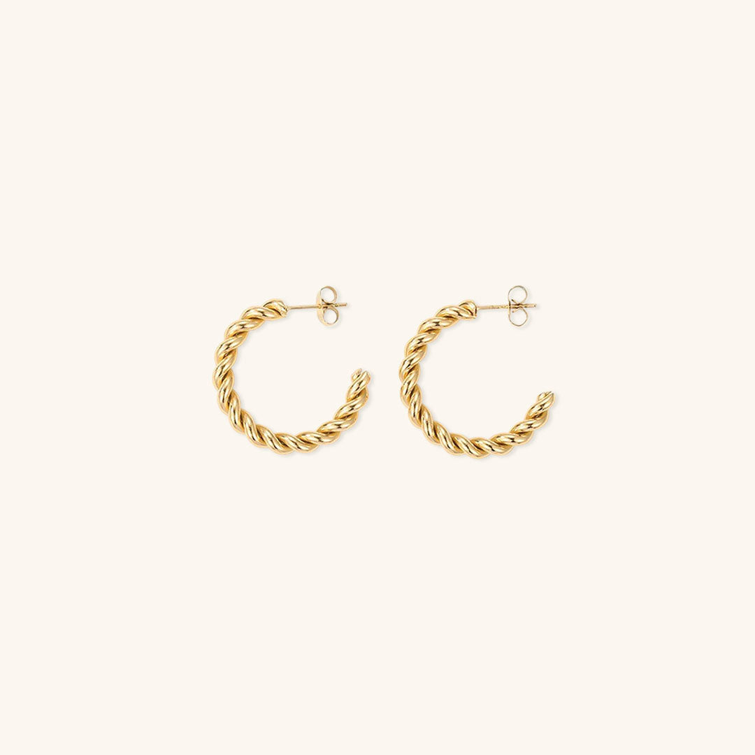 Mimi Femme Earrings Linnea Twist Gold Earrings