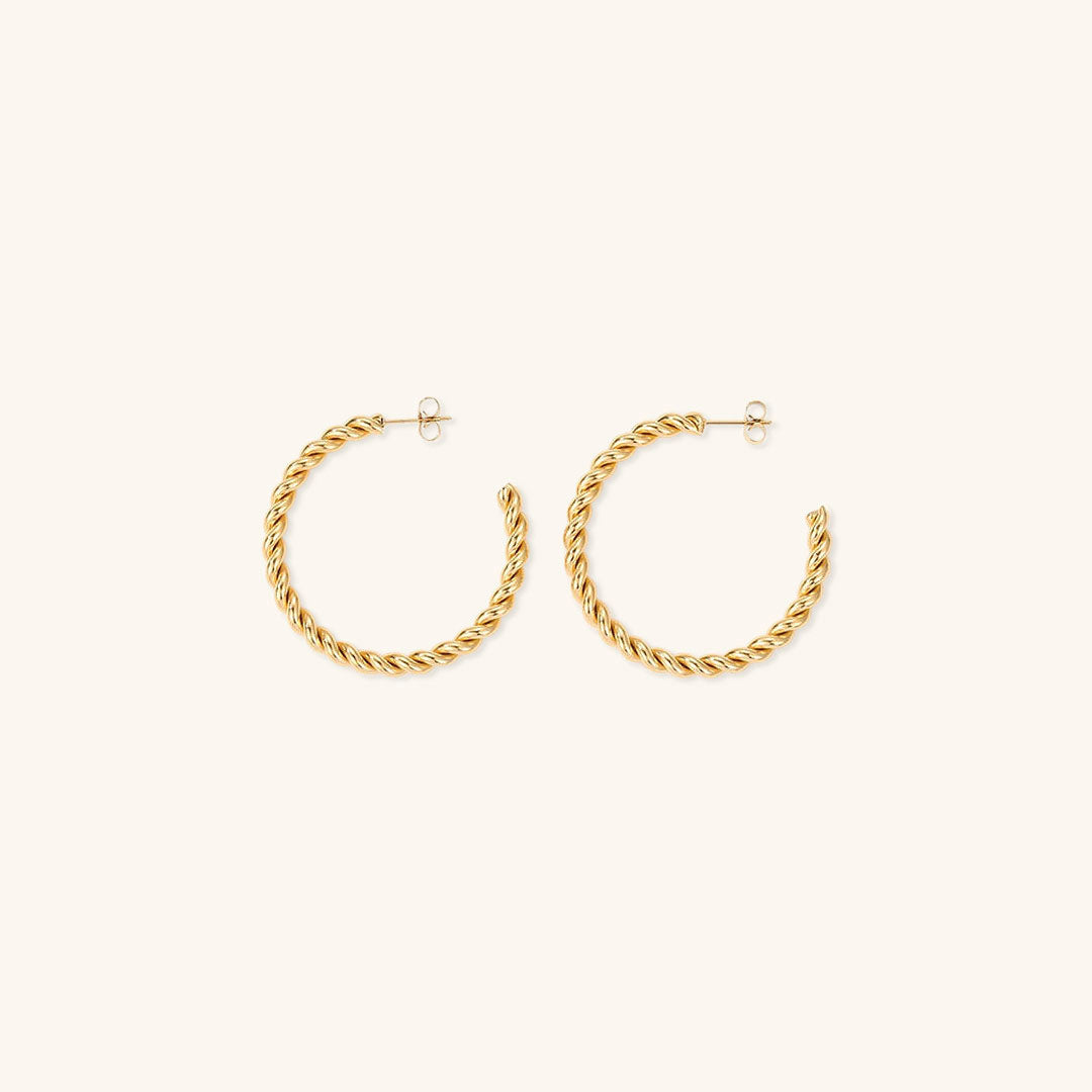 Mimi Femme Earrings Linnea Twist Gold Earrings