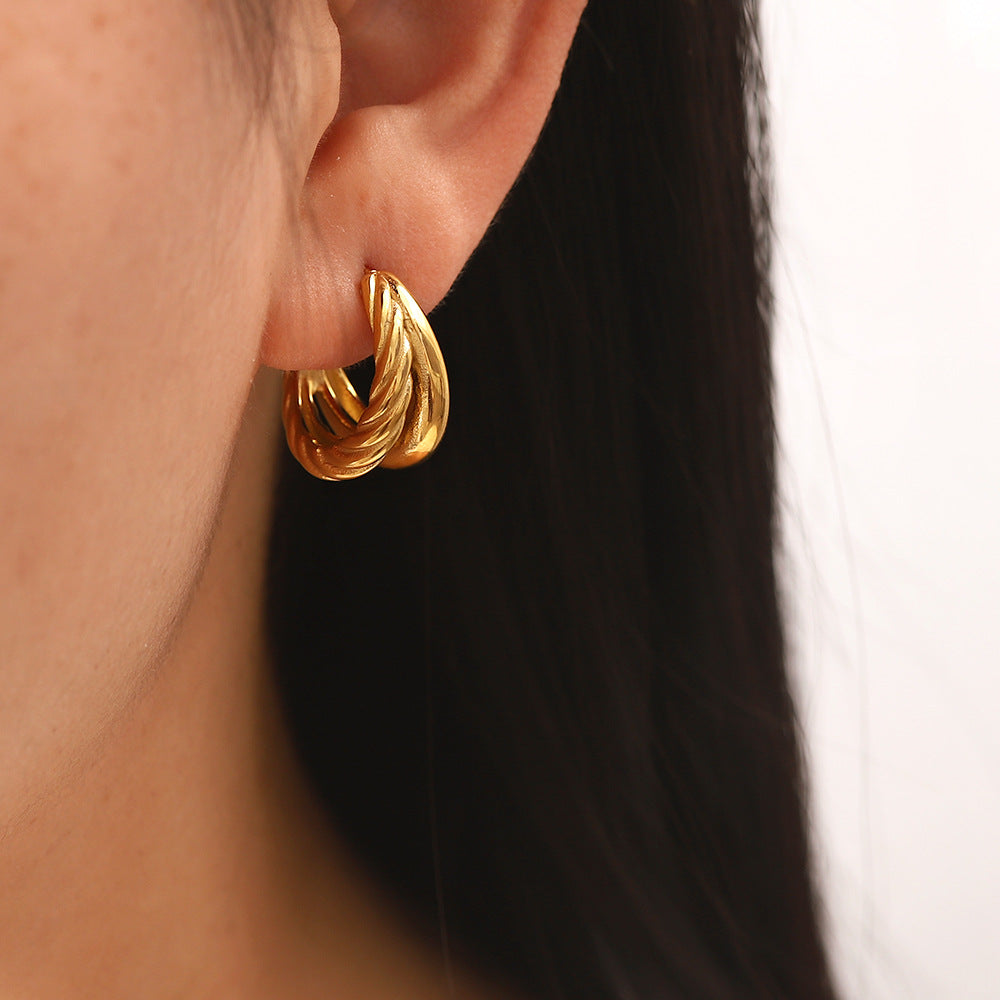 Mimi Femme Earrings Marigold Layered Earrings