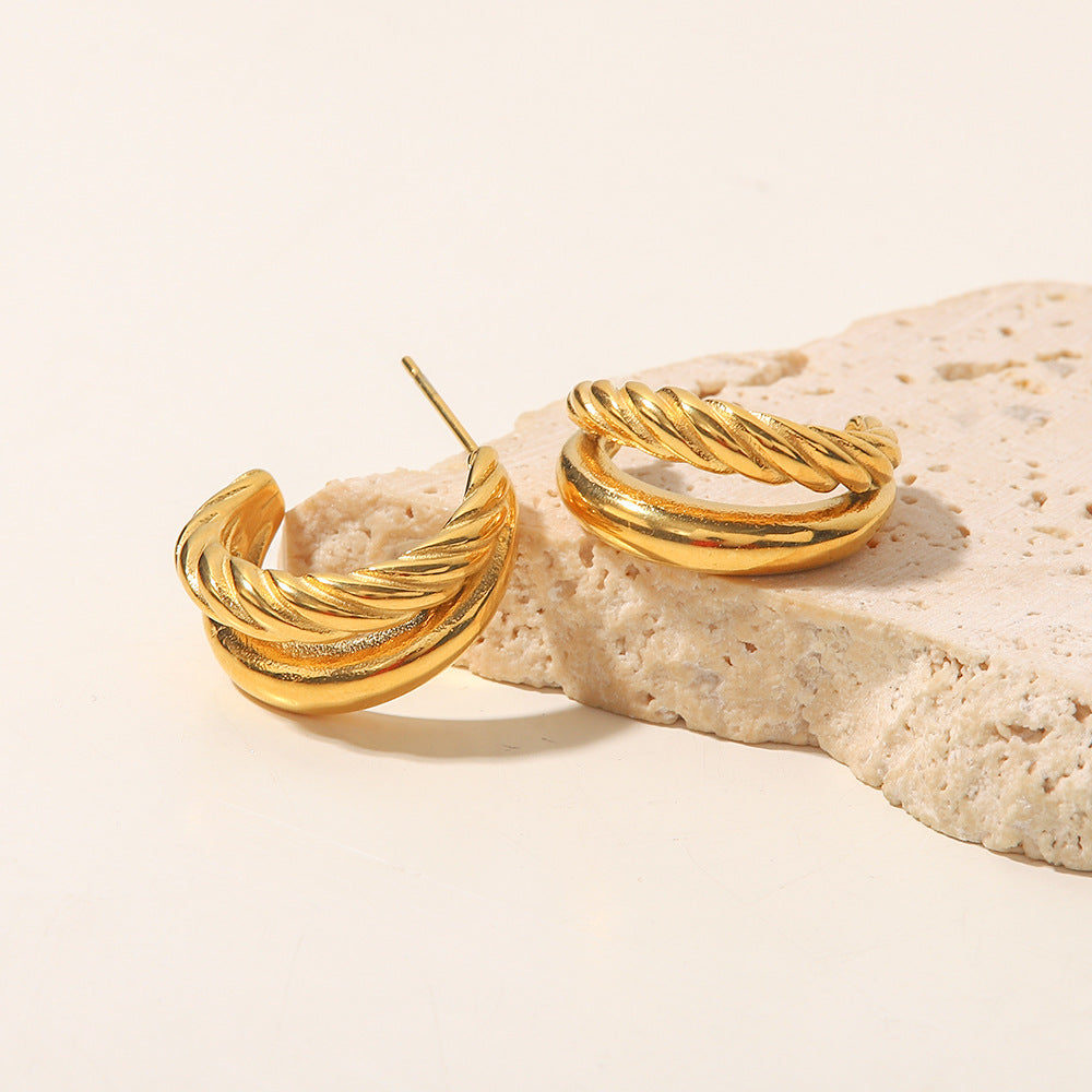 Mimi Femme Earrings Marigold Layered Earrings