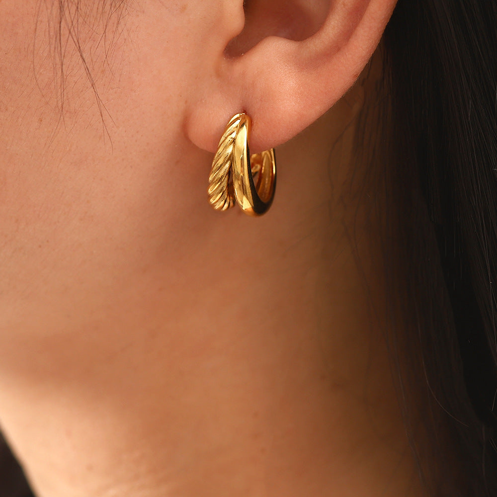 Mimi Femme Earrings Marigold Layered Earrings