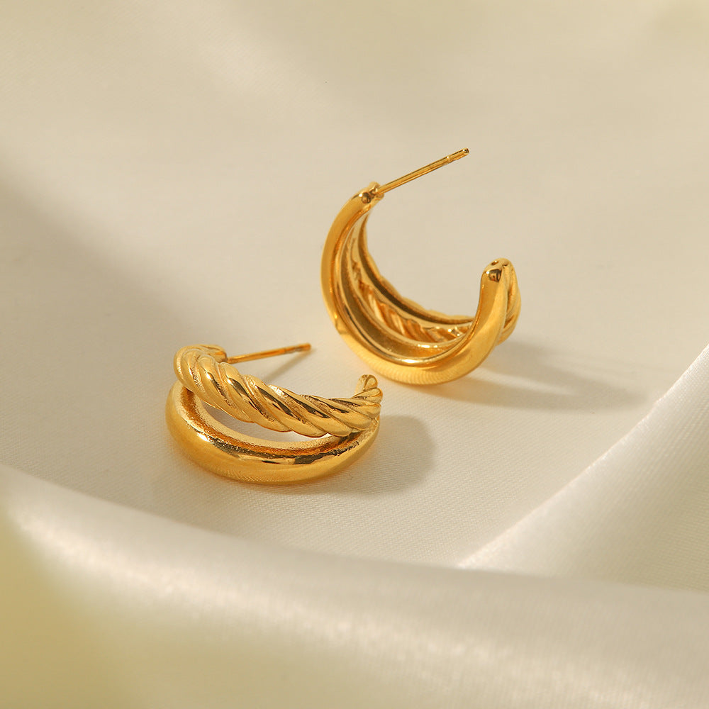 Mimi Femme Earrings Marigold Layered Earrings