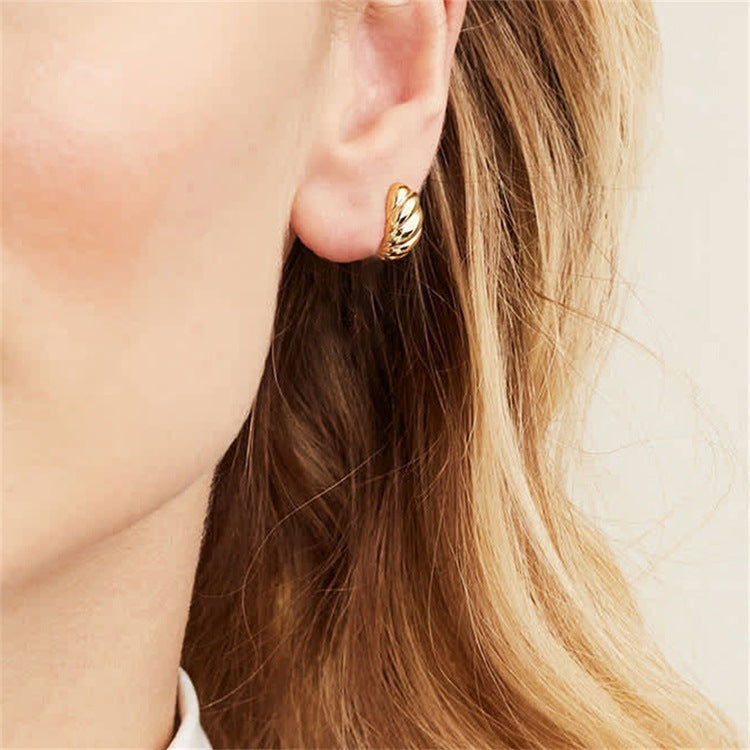 Mimi Femme Earrings Rosa Huggie Earrings