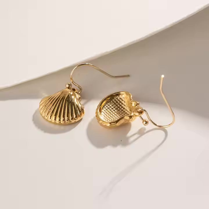 Mimi Femme Earrings Selah Gold Seashell Earrings