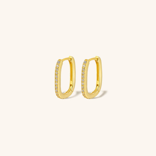 Mimi Femme Earrings Sophie Oval Hoop Earrings