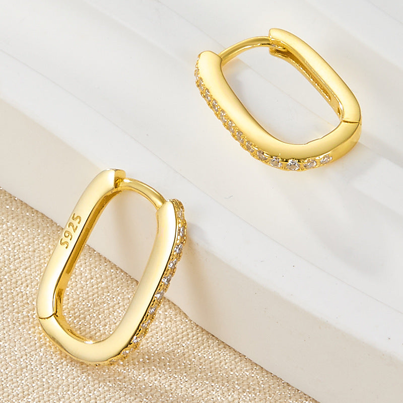 Mimi Femme Earrings Sophie Oval Hoop Earrings