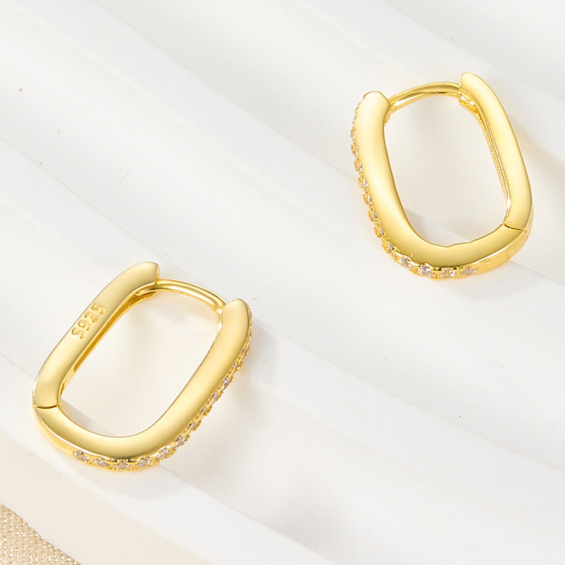 Mimi Femme Earrings Sophie Oval Hoop Earrings