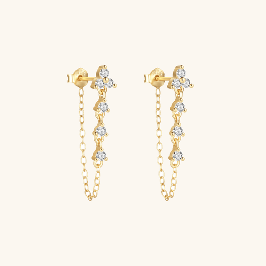 Mimi Femme Earrings Willow Diamond Chain Stud